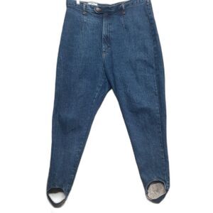 CAP FERRAT Women's Stirrup Stretch 80s 90's Mom Jeans Made in USA 34/20 VTG